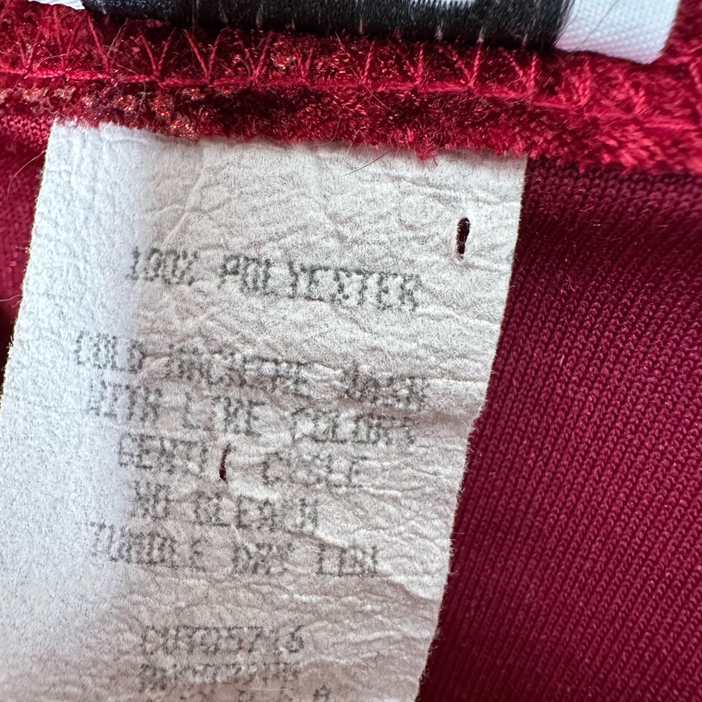 Vintage Crushed Velvet Babydoll Top Fairy Grunge Size 26 28 Red Floral Sparkly - Picture 13 of 13
